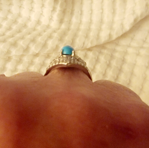 Sleeping beauty turquoise ring-JTV sz 6 - Picture 3 of 5